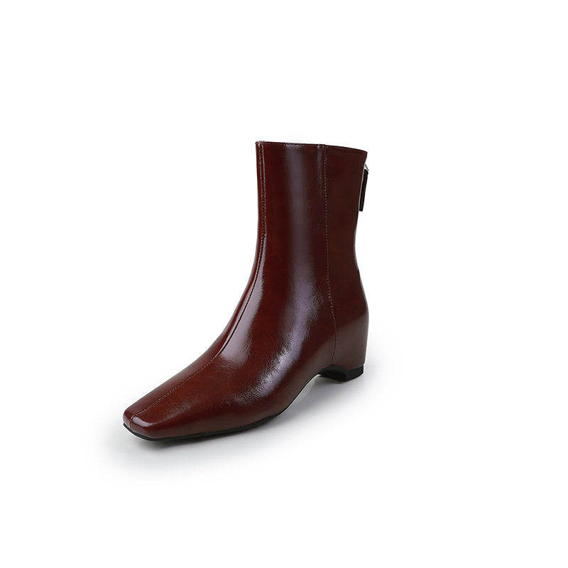 Karin Luna Basic Versatile  Square toe Hot-selling Short Boots
