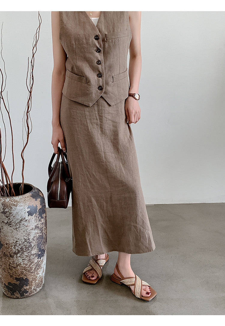 Karin Luna In Stock  Spot Goods Woven Style  Cross-strap Vacation Style Flat Sandals