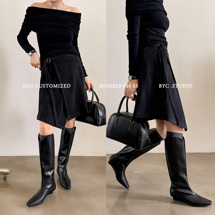 Karin Luna In Stock Spot Goods  Pointed Toe v Slimming Western Boots