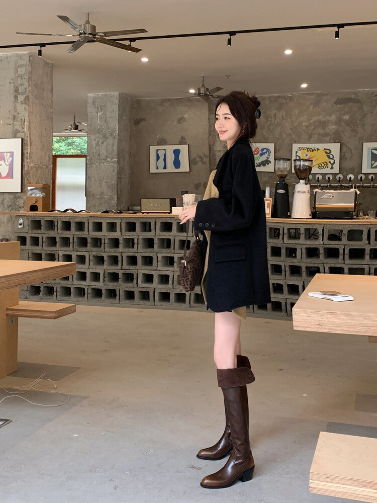 Karin Luna In Stock Spot Goods Hot-selling Convertible Two-Way Wear Distressed Full Cowhide Long Boots   Main Push