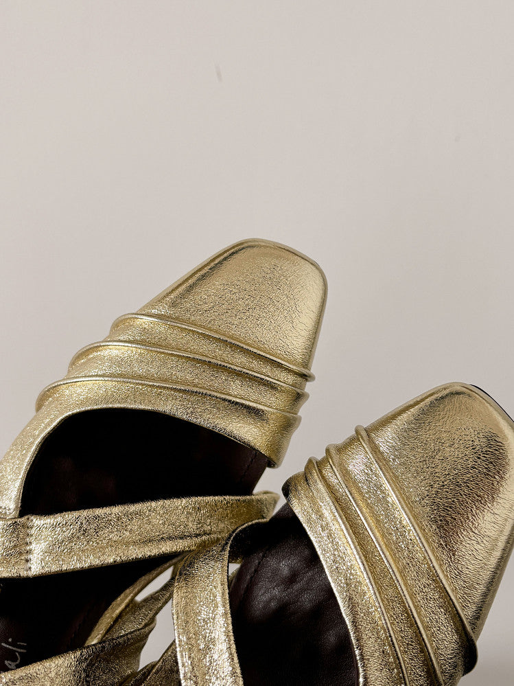 Karin Luna In Stock In Stock Minimalist Soft Upper Small Square Toe Chunky Heel Sandals