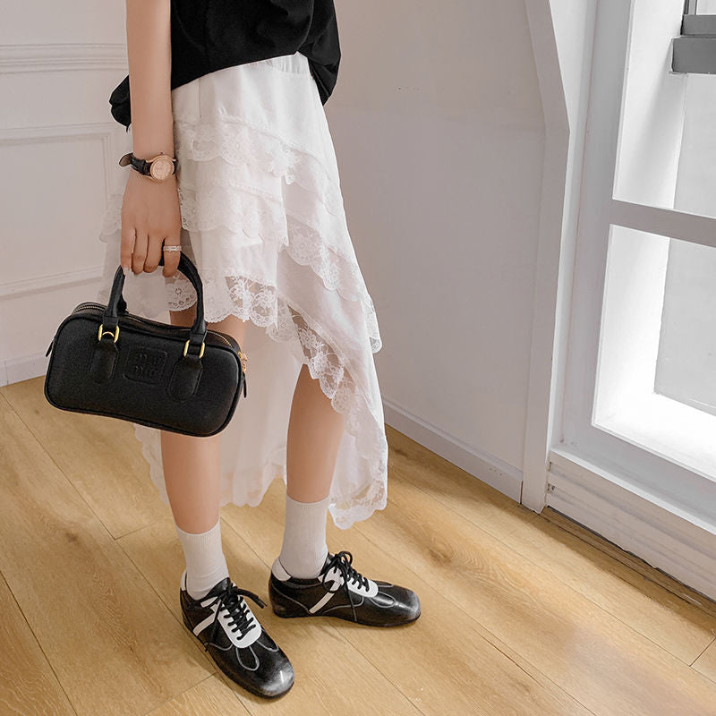 Karin Luna Casual Shoes Series~ Spot Goods Spot Goods Hot-selling Lace-up Hidden Heel Deep Mouth Single Shoes