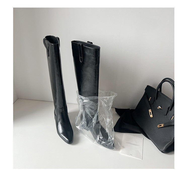 Karin Luna In Stock In Stock Classic Slip-On Straight Long Boots