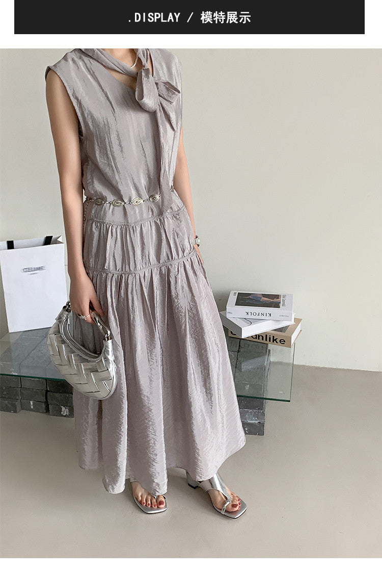 Karin Luna In Stock Spot Goods Clip-toe Square Toe Metal Buckle Minimalist Slippers