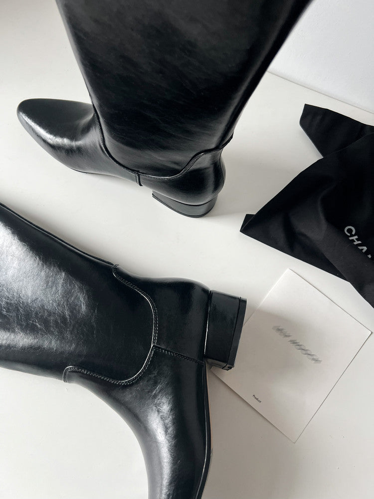 Karin Luna In Stock In Stock Classic Slip-On Straight Long Boots