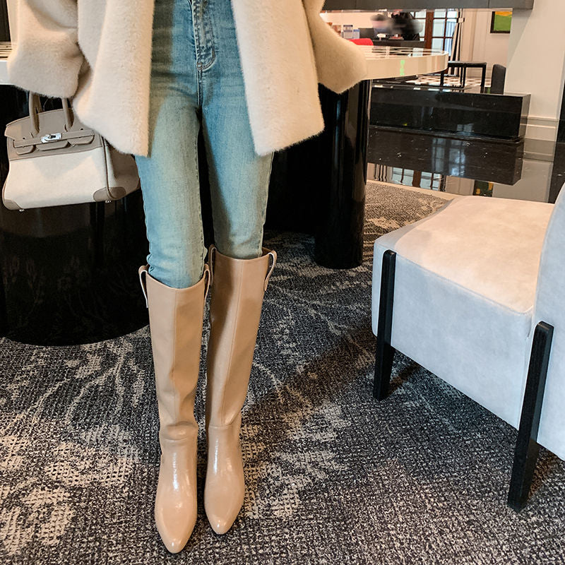 Karin Luna In Stock In Stock Classic Slip-On Straight Long Boots