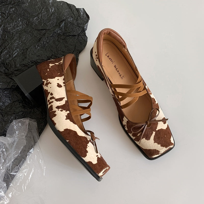 Karin Luna Hot Item Hot Item Xiaohongshu Hot Item  Comes with Bowknot Mary Jane Flats
