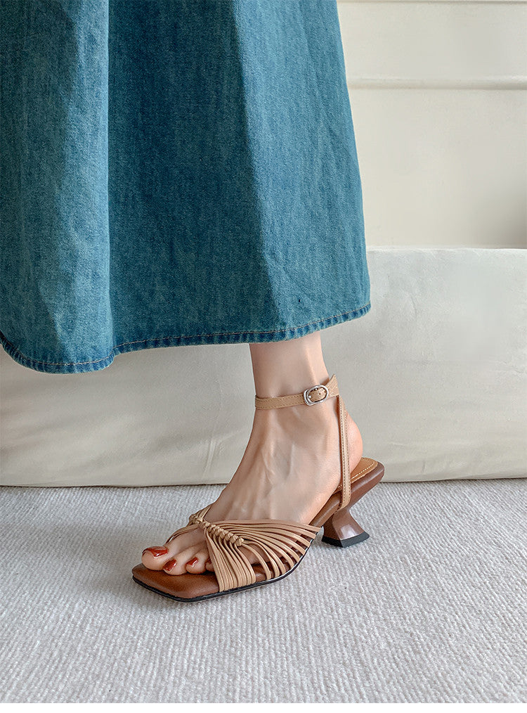 Karin Luna Handwoven Vacation Style~In stock Casual Versatile Sandals