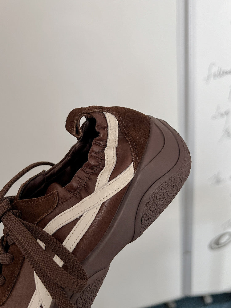 Karin Luna Casual Shoes Series~  In Stock Hot-Selling Versatile Lace-Up Deep Mouth Flats