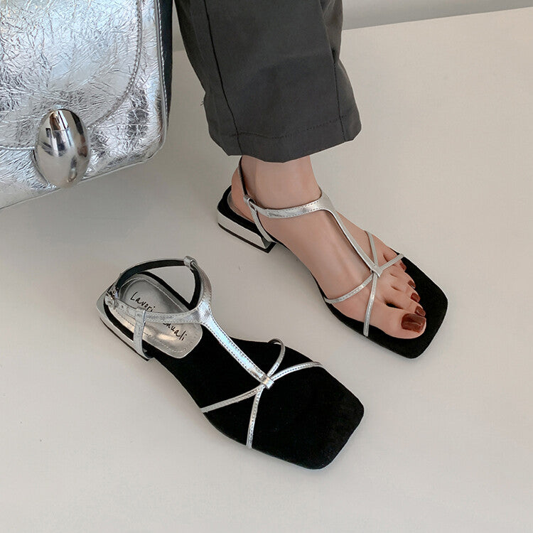 Karin Luna Bestseller Popular Featured products a Large Number of Spot Goods  Comes with data included  Thin Strap T Word Sandals