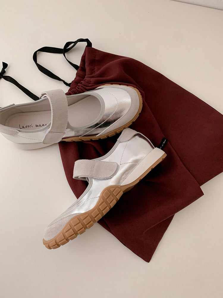 Karin Luna Casual Sports Bottom  Magic Tape Round Toe Casual Style Single Shoes