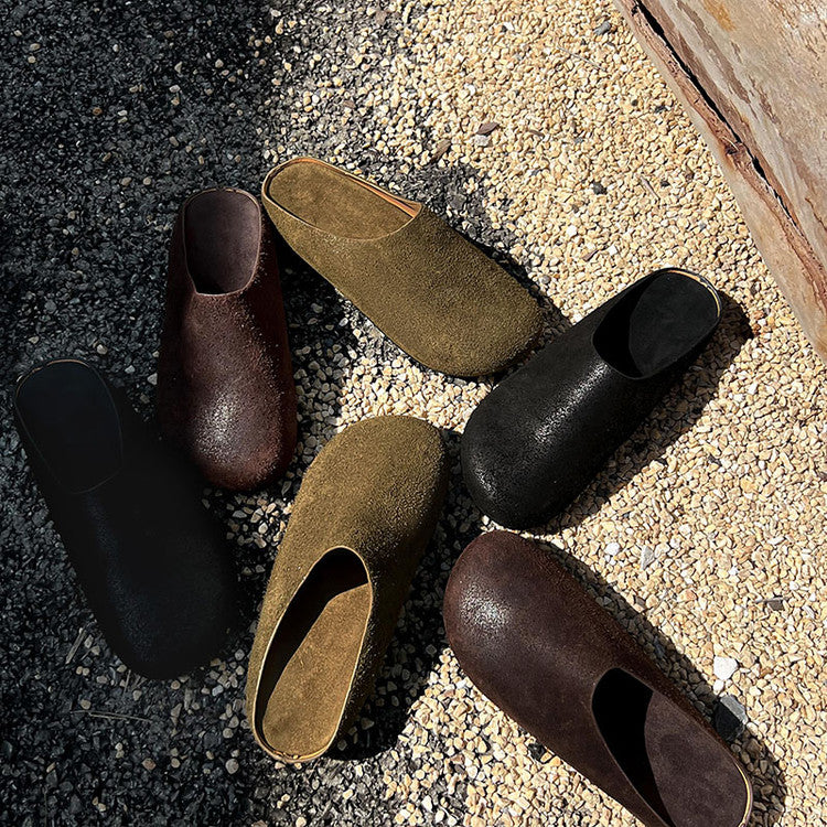 Karin Luna Full Layer Inside and Out~Spot Goods Spot Goods Basic Versatile Mules Slippers