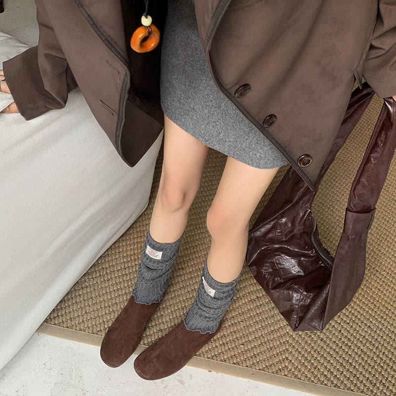 Karin Luna In Stock Spot Goods Round Toe Basic Stretch Slim Short Boots