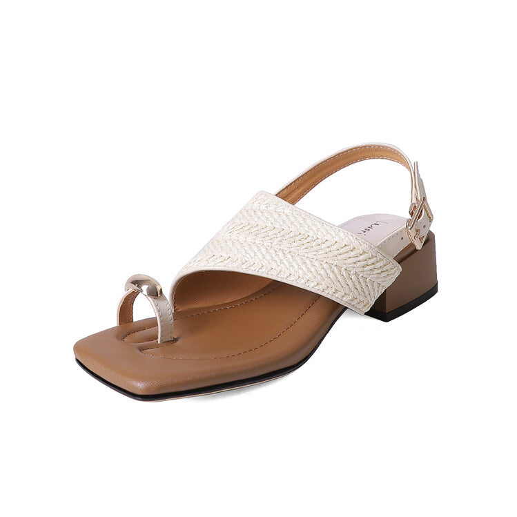Karin Luna Hot Item Hot Item Spot Goods Featured Bestsellers Holiday Style Woven Sofa Sandals