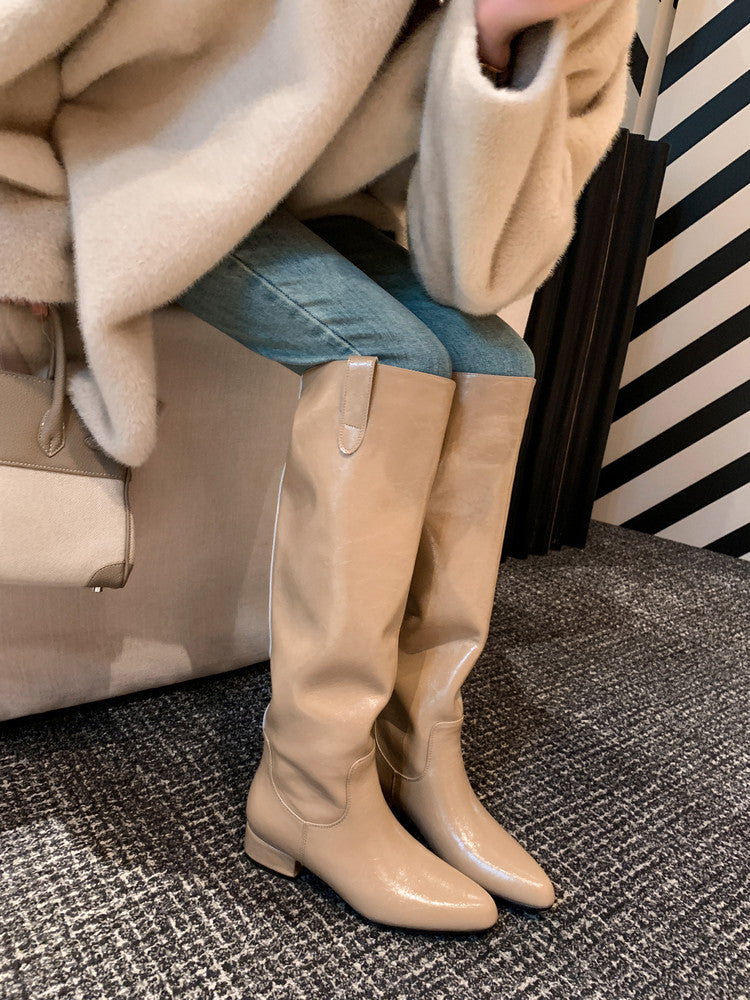 Karin Luna In Stock In Stock Classic Slip-On Straight Long Boots