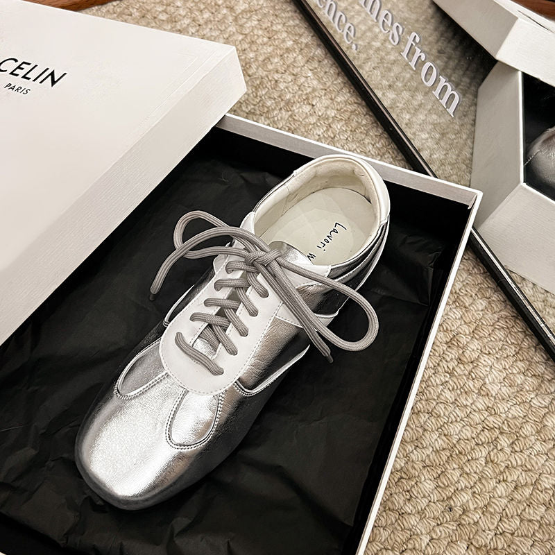 Karin Luna Casual Shoes Series~ Spot Goods Spot Goods Hot-selling Lace-up Hidden Heel Deep Mouth Single Shoes