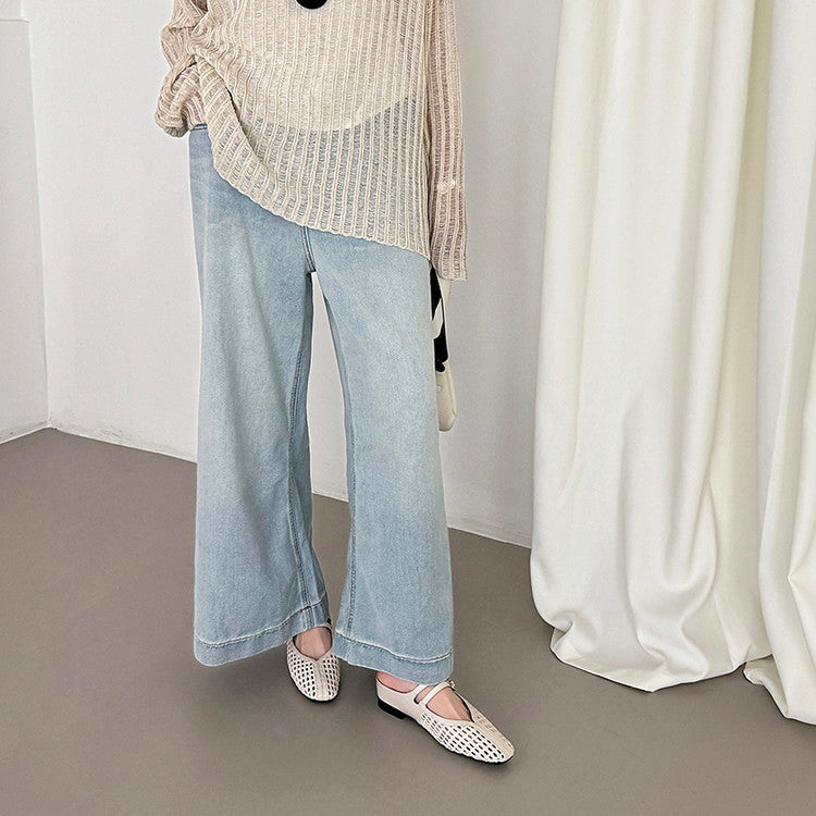 Karin Luna In Stock Spot Goods Hollow Woven One-Strap Closed-Toe Slippers