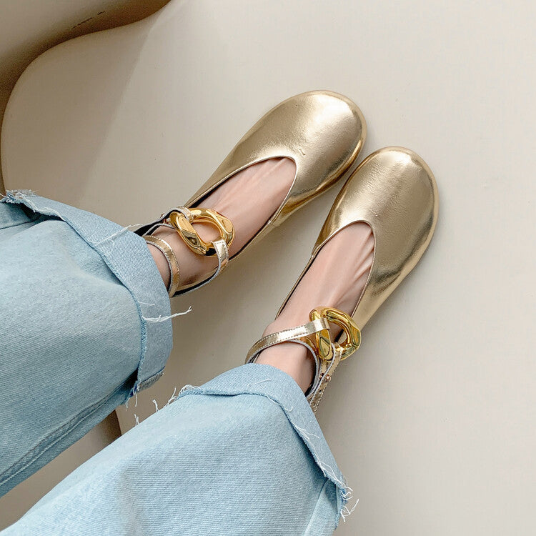 Karin Luna Big Hit Extremely purple~ Slimming V Detachable Two-Way Wear da Brand Height-Increasing Mary Jane Flats