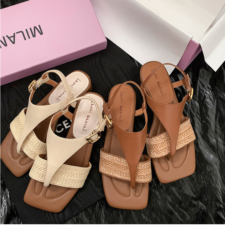 Karin Luna Classic Style  In stock  Basic versatile vacation style thong sandals