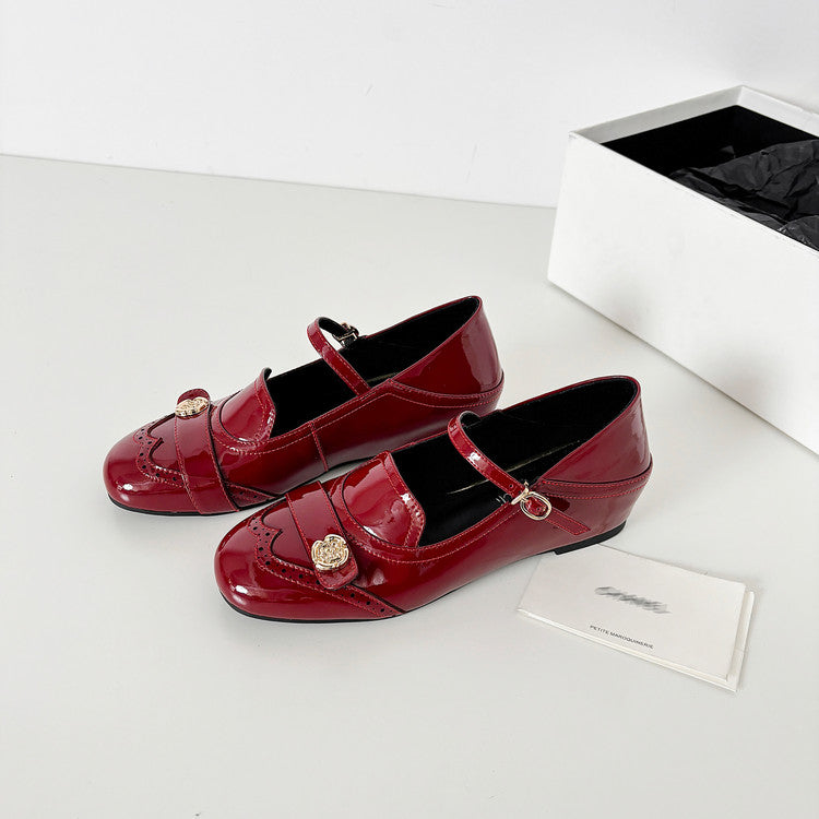 Karin Luna In Stock In Stock Vintage Mary Jane Series·Single Strap Flats