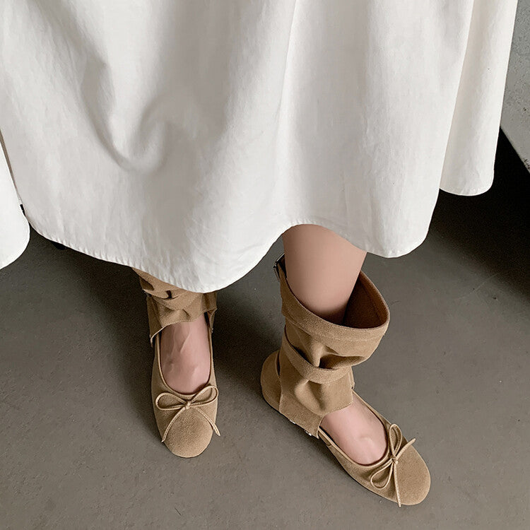 Karin Luna In Stock In Stock  Convertible Boots+Mary Jane  Sweet Bowknot Large Tube