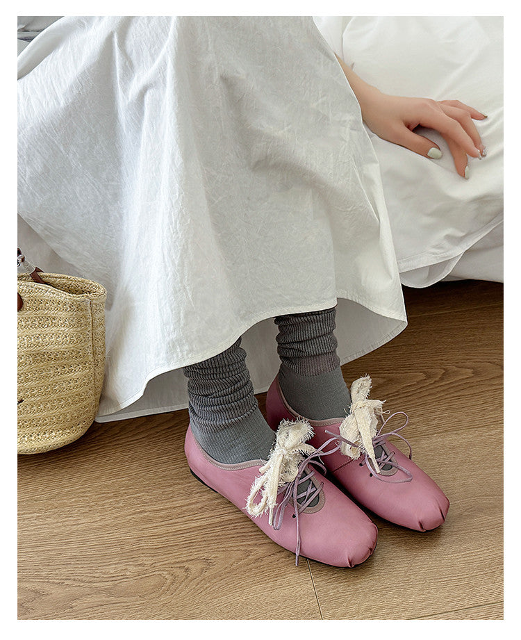 Karin Luna In Stock In Stock  Xiaohongshu Hot Sale Full Leather Round Toe Deep Mouth Single Shoes