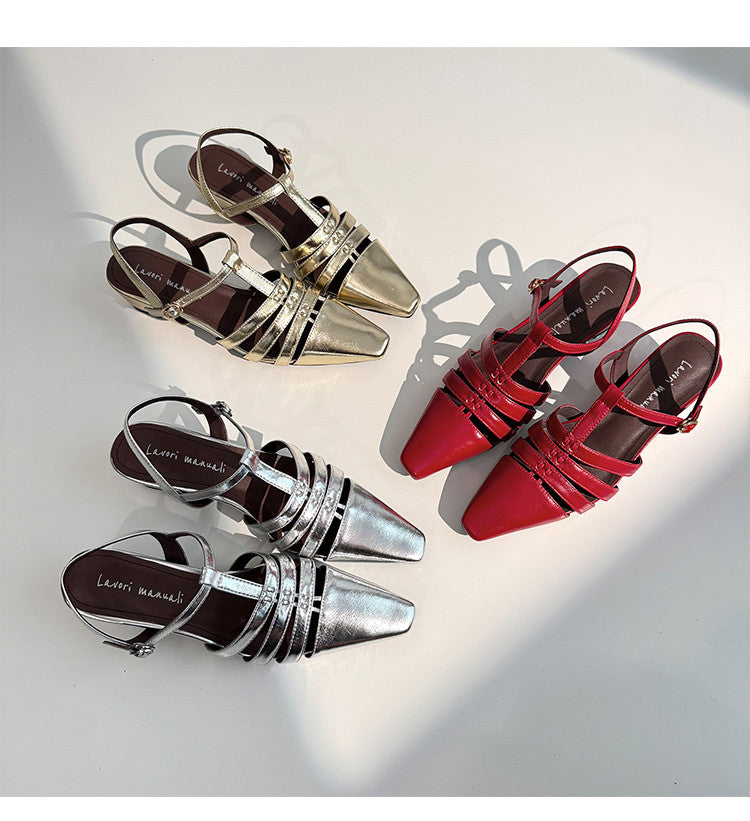 Karin Luna Classic Old Money Style Closed Toe Sandals