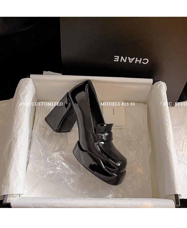 Karin Luna ck Popular Hot Girl Red high heels Full leather inside and out Cow Patent Leather Super High Heel