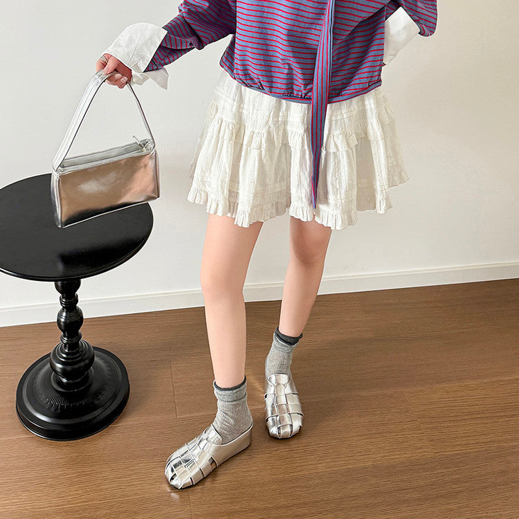 Karin Luna Full Layer Inside and Out~Basic Versatile Perforated Round Toe Birkenstock Slippers