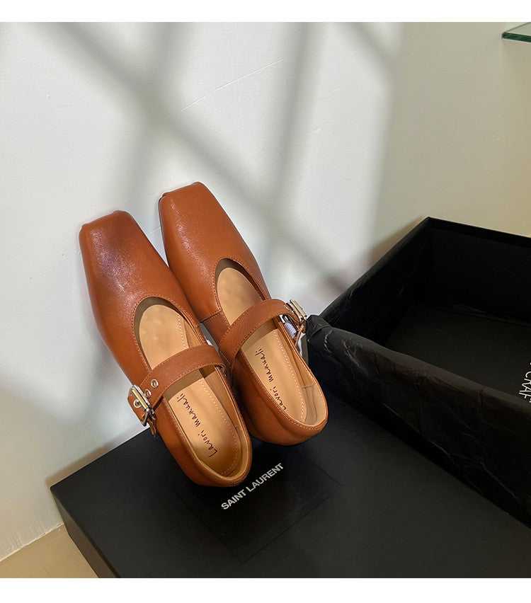 Karin Luna In Stock Spot Goods  Square Toe Internal Height Increase Detachable Bowknot