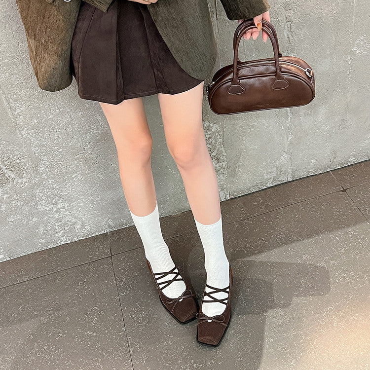 Karin Luna Hot Item Hot Item Xiaohongshu Hot Item  Comes with Bowknot Mary Jane Flats