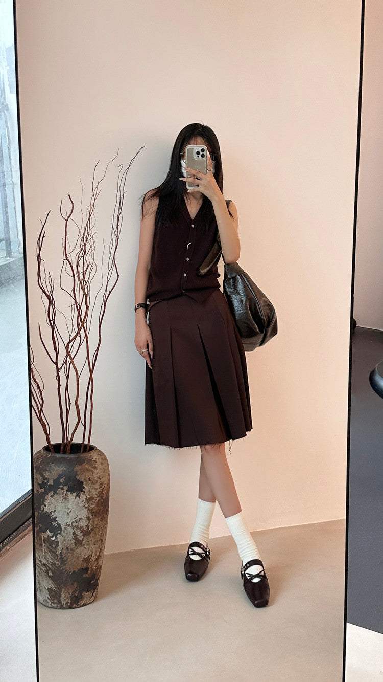 Karin Luna In Stock Spot Goods  Square Toe Internal Height Increase Detachable Bowknot
