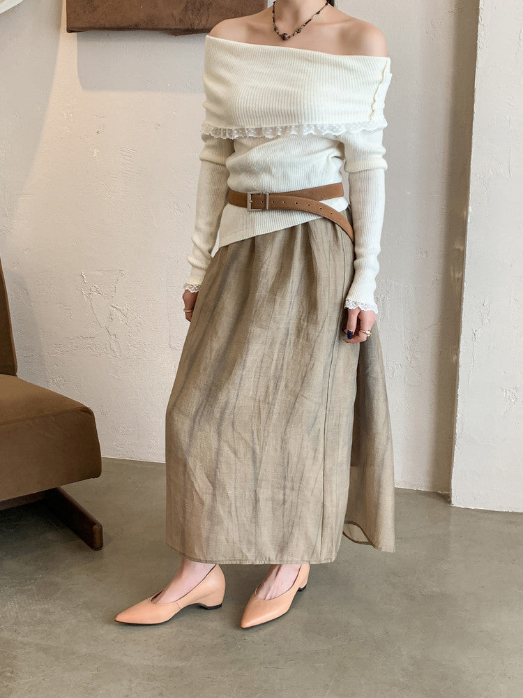 Karin Luna Full Layer Inside and Out~Basic Versatile Retro French Pointed Toe Irregular Heel Single Shoes