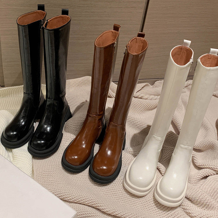 Karin Luna In Stock Versatile Round-Toe Riding Boots