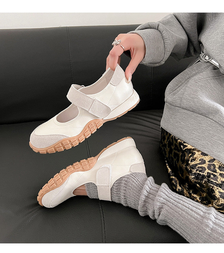 Karin Luna Casual Sports Bottom  Magic Tape Round Toe Casual Style Single Shoes