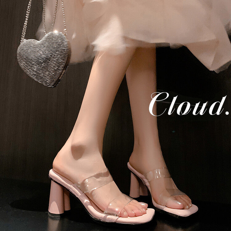 Karin Luna Cinderella's Crystal Shoes~Spot Goods Spot Goods  Increase height without tiring the feet Super Soft Sofa Transparent Slippers