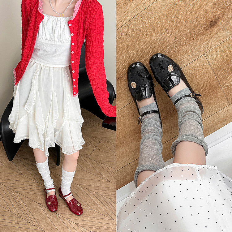 Karin Luna In Stock In Stock Vintage Mary Jane Series·Single Strap Flats