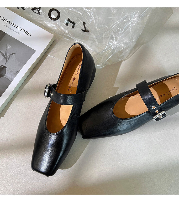 Karin Luna In Stock Spot Goods  Square Toe Internal Height Increase Detachable Bowknot