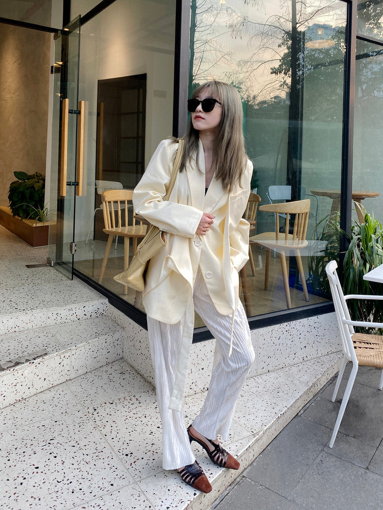 Karin Luna In Stock Spot Goods   French Retro Small Square Toe Closed-Toe Elegant Closed-Toe Sandals