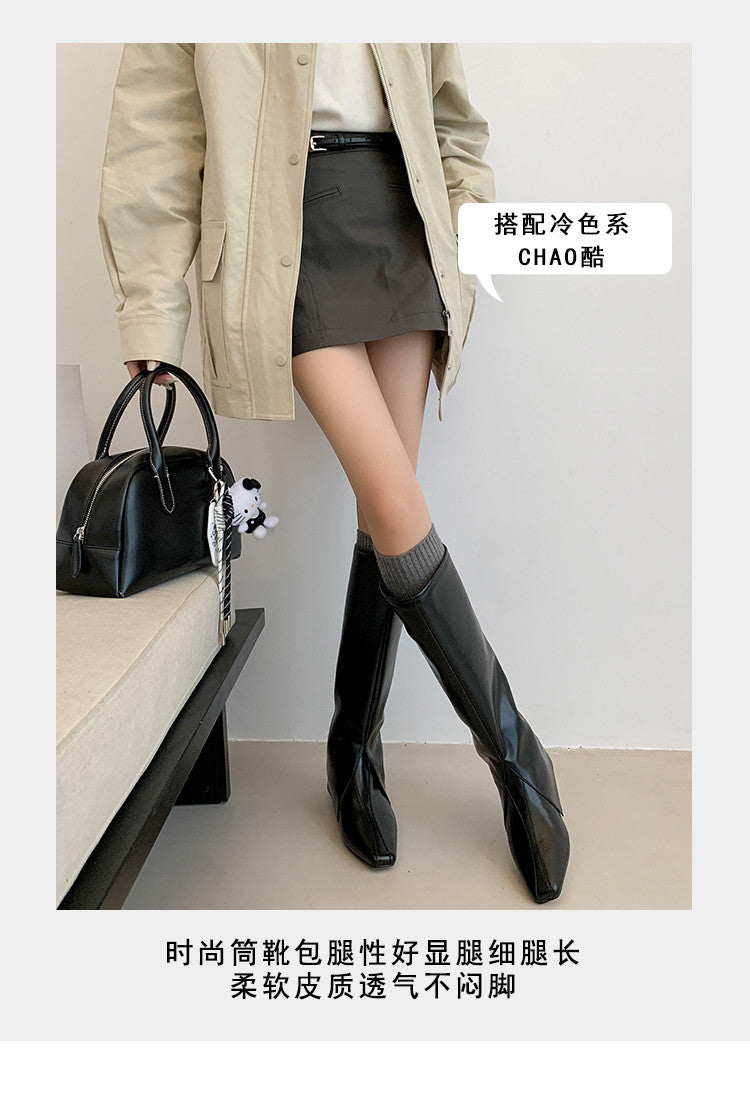 Karin Luna In Stock In-stock Thigh Circumference Inner Height Increase Long Boots