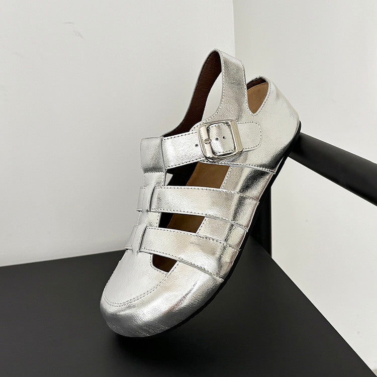 Karin Luna Full Layer Inside and Out~Basic Versatile Perforated Round Toe Birkenstock Shoes