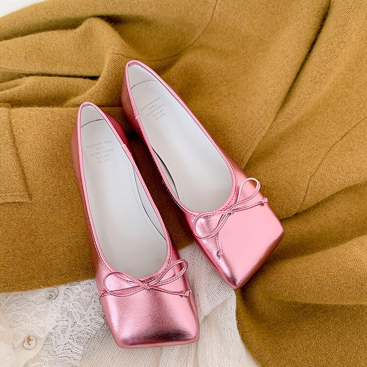 Karin Luna In Stock Spot Goods  Hurry up and grab this hot item!！Square-Toed Flat Granny Shoes