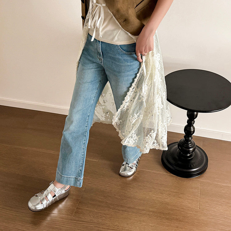 Karin Luna Full Layer Inside and Out~Basic Versatile Perforated Round Toe Birkenstock Shoes