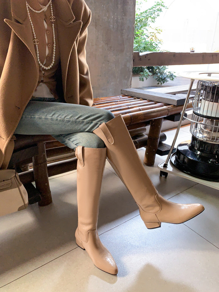 Karin Luna In Stock In Stock Classic Slip-On Straight Long Boots