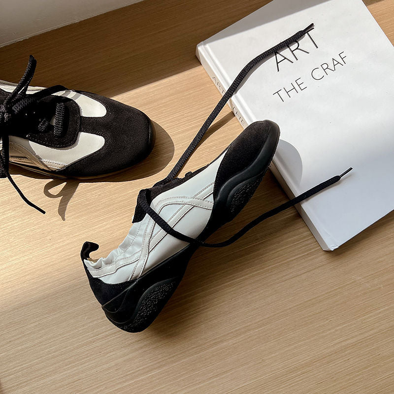 Karin Luna Casual Shoes Series~  In Stock Hot-Selling Versatile Lace-Up Deep Mouth Flats
