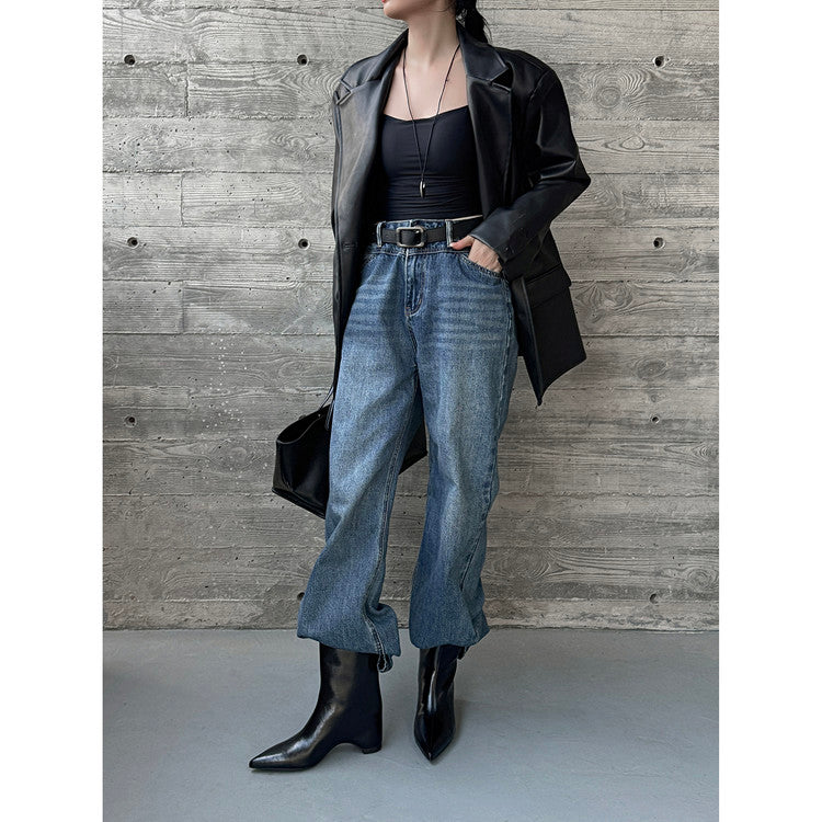 Karin Luna Elegant Pointed Toe Hidden Wedge Short Boots