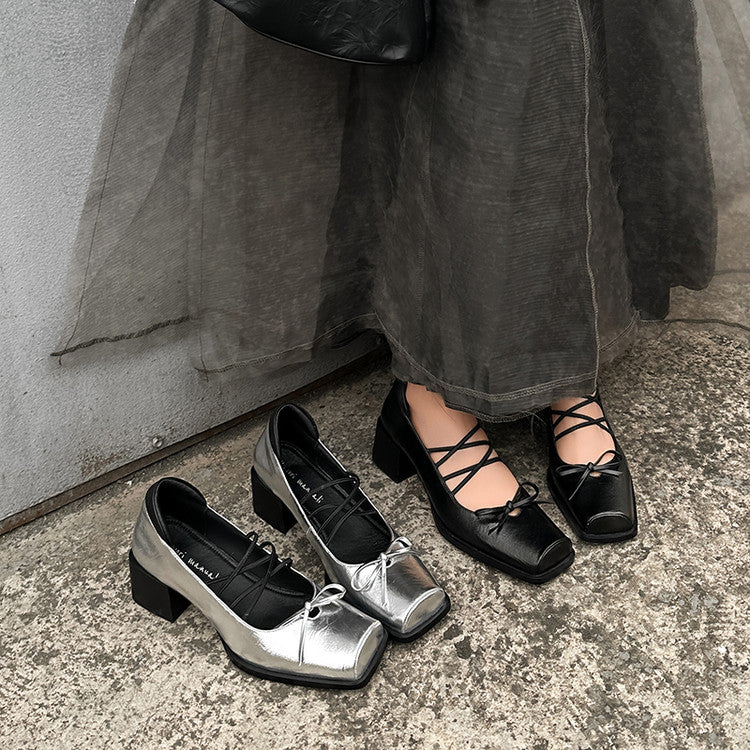 Karin Luna Hot Item Hot Item Xiaohongshu Hot Item  Comes with Bowknot Mary Jane Flats