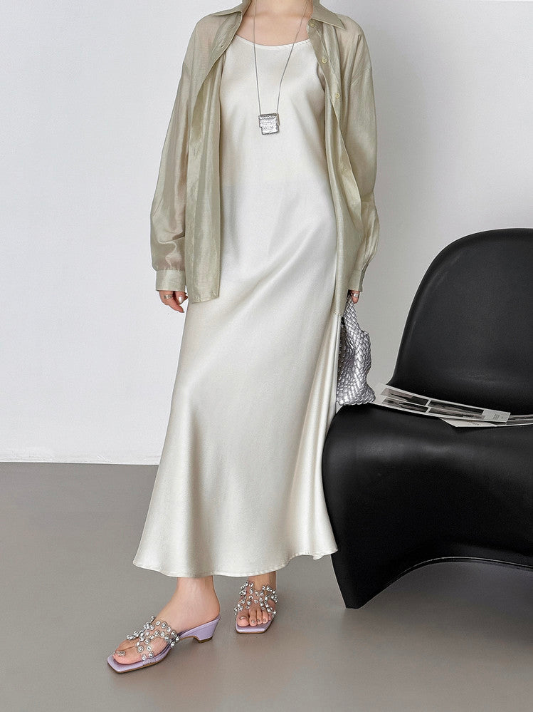 Karin Luna In Stock Spot Goods Classic versatile transparent sequin slippers