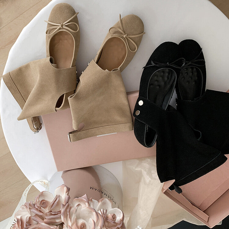 Karin Luna In Stock In Stock  Convertible Boots+Mary Jane  Sweet Bowknot Large Tube
