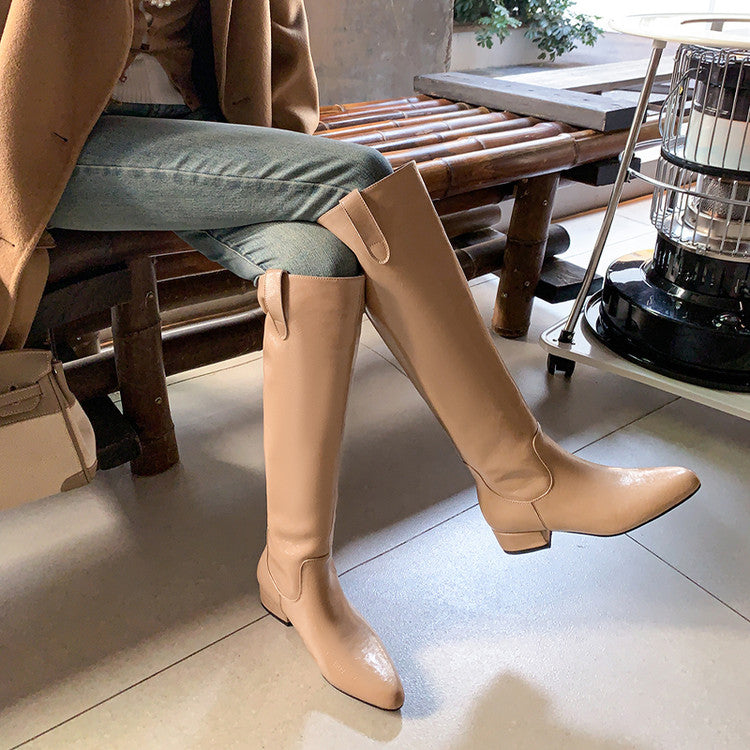 Karin Luna In Stock In Stock Classic Slip-On Straight Long Boots